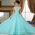 Lace Appliques Beading Crystal Elegant Quinceanera Dresses